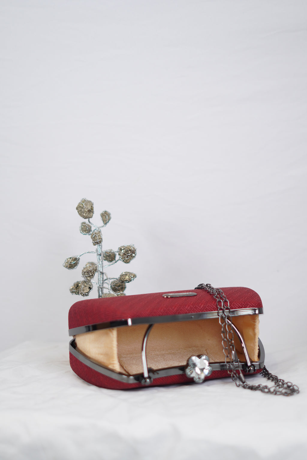 Maroon Structured Handbag (Marina Design)