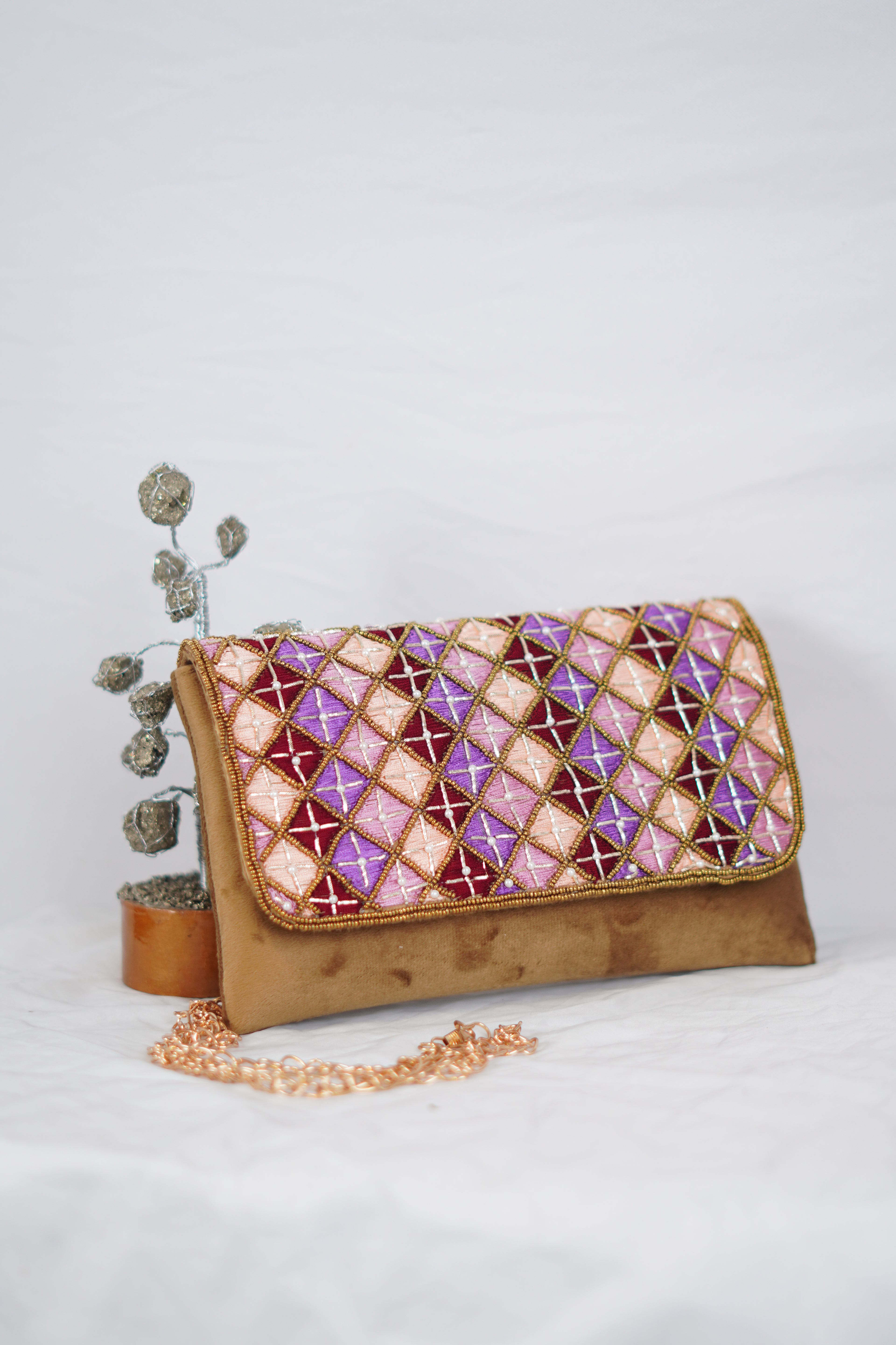 Embellished Envelope clutch