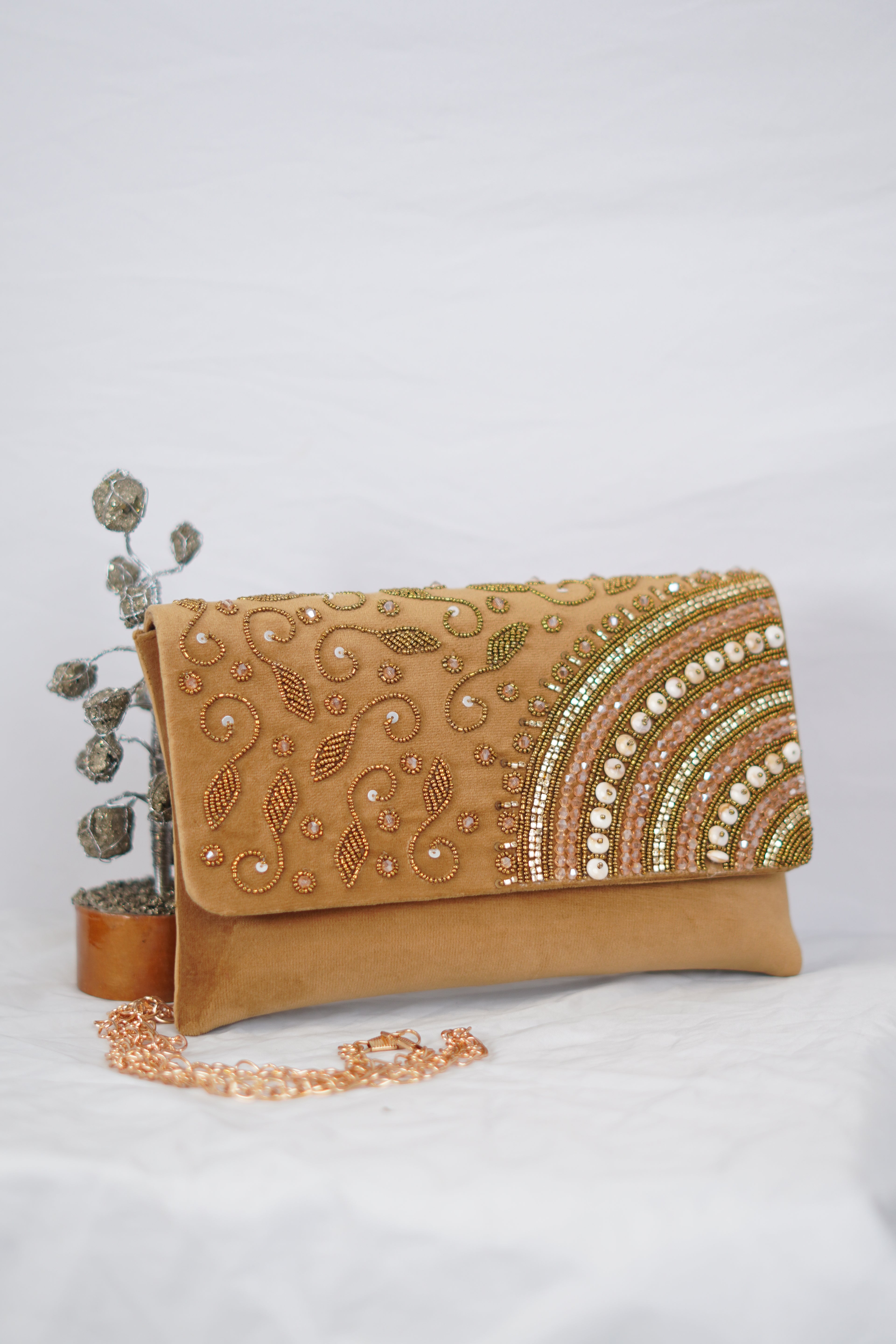 Embellished Envelope clutch