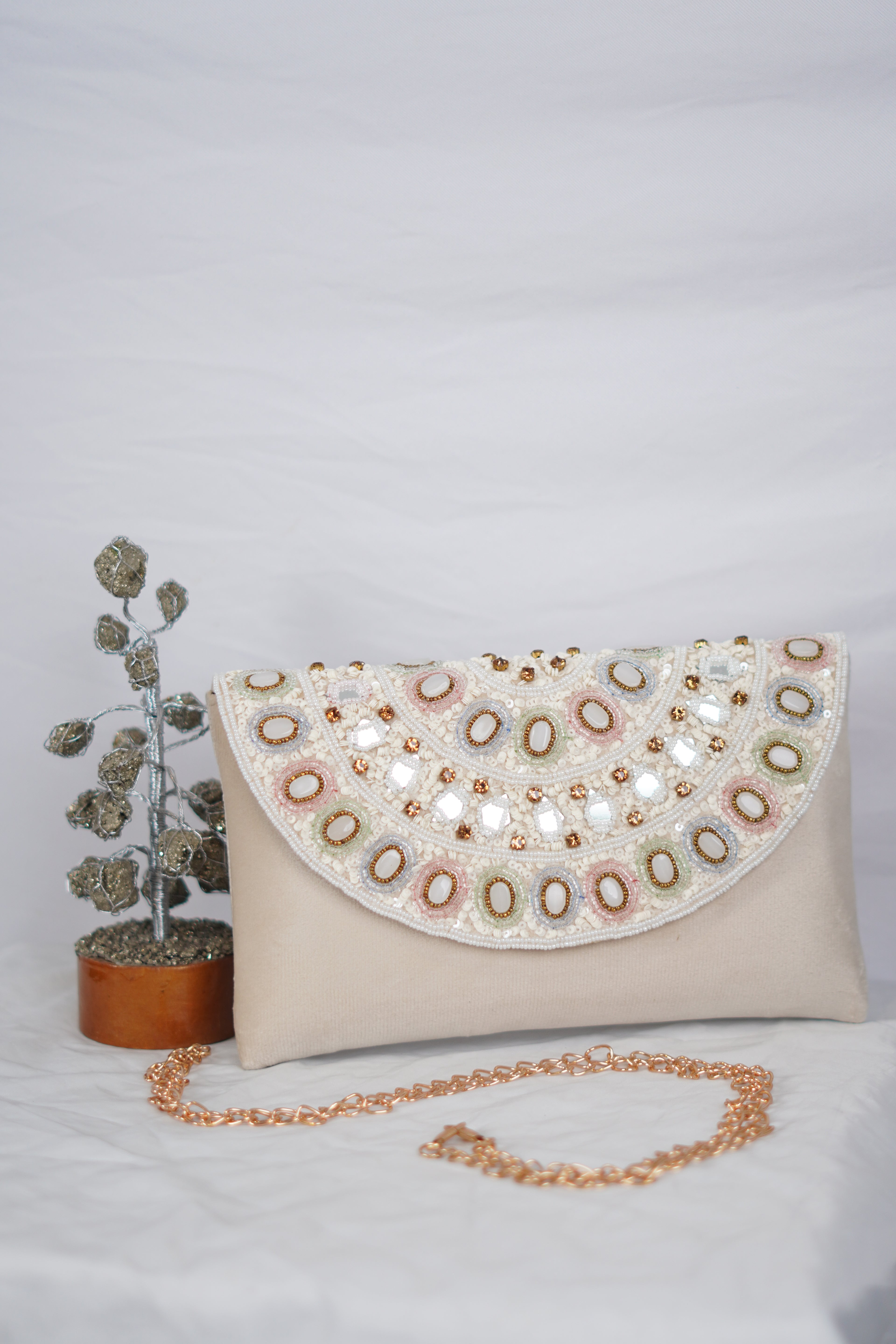 Partywear embellished Clutch