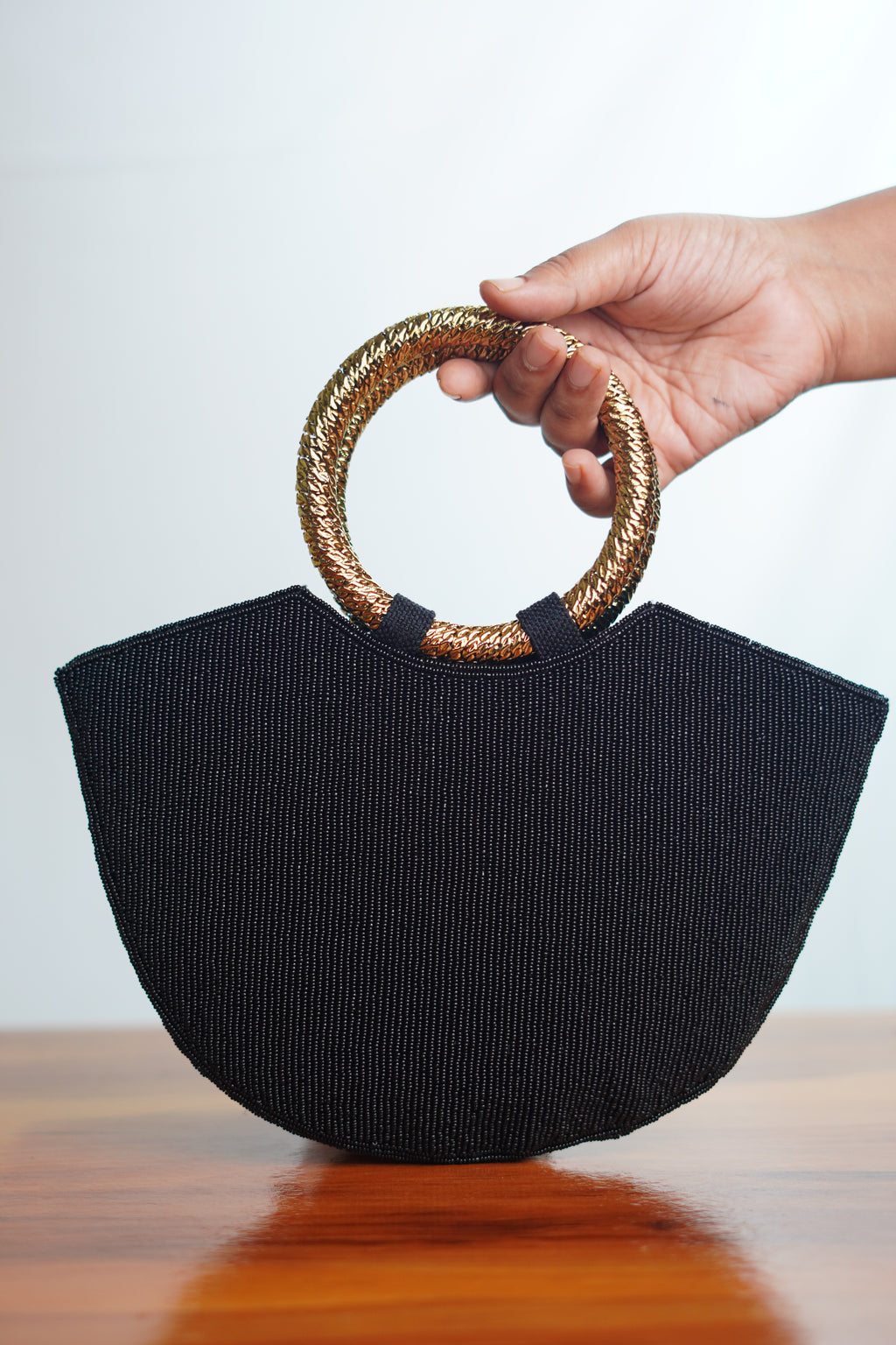 Basket Shaped bag , black